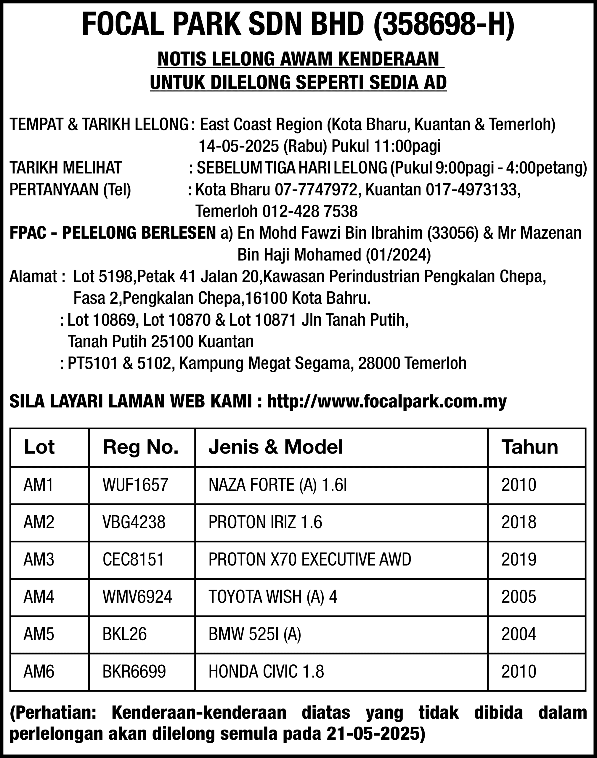 FOCAL PARK SDN BHD