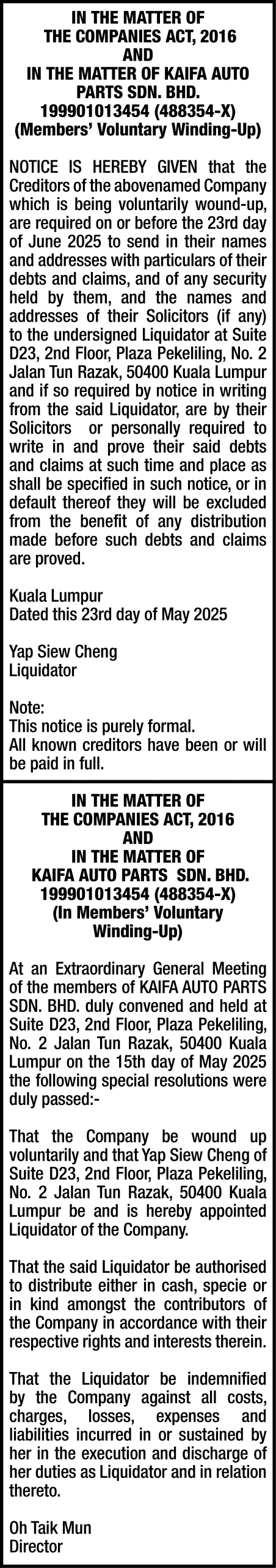T & L CONSULTANTS SDN BHD
