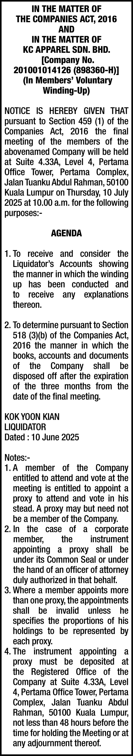 ANC BUSINESS MANAGEMENT SDN BHD
