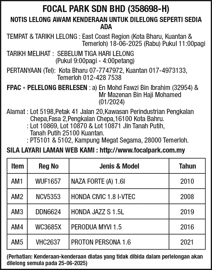 FOCAL PARK SDN BHD