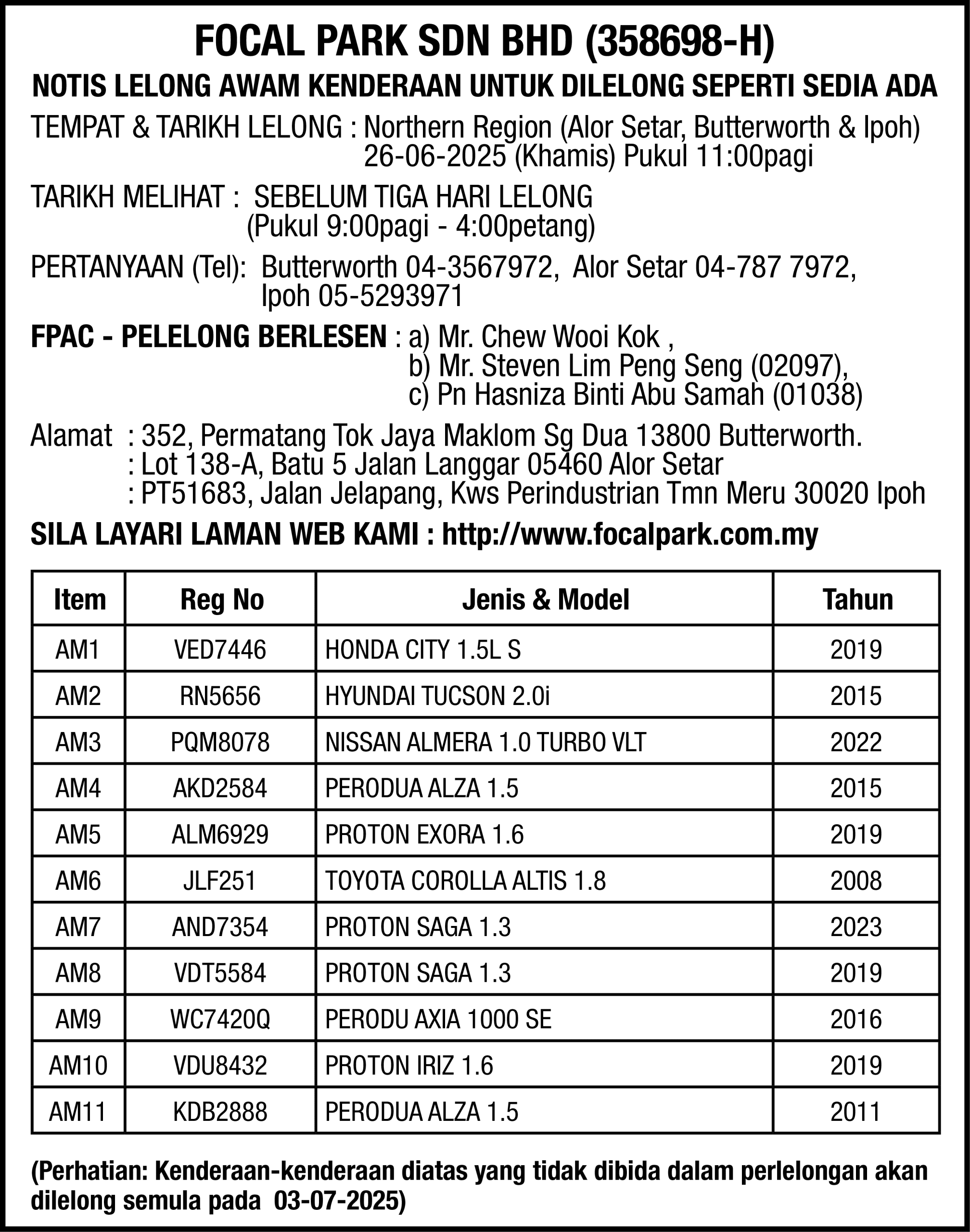 FOCAL PARK SDN BHD