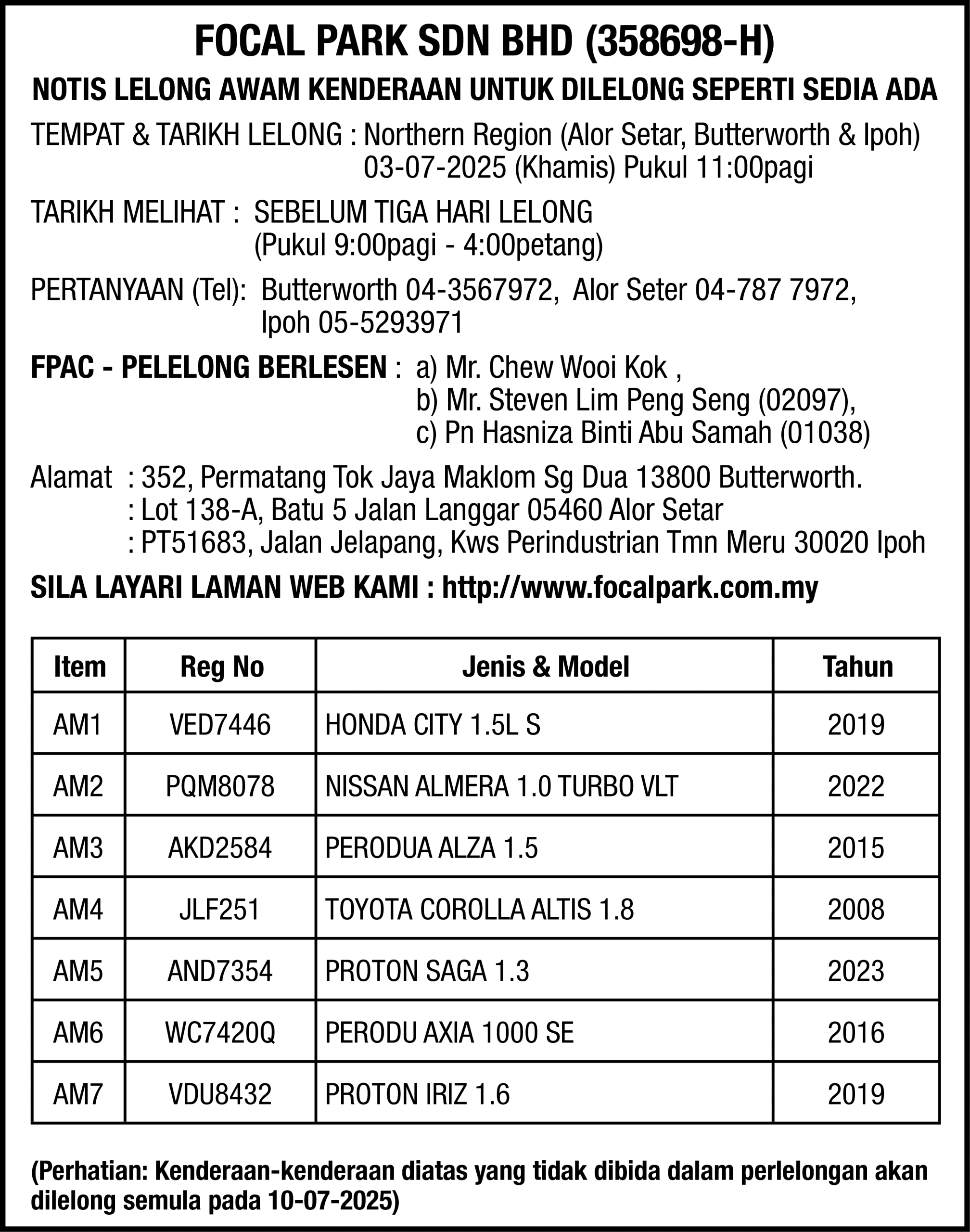 FOCAL PARK SDN BHD
