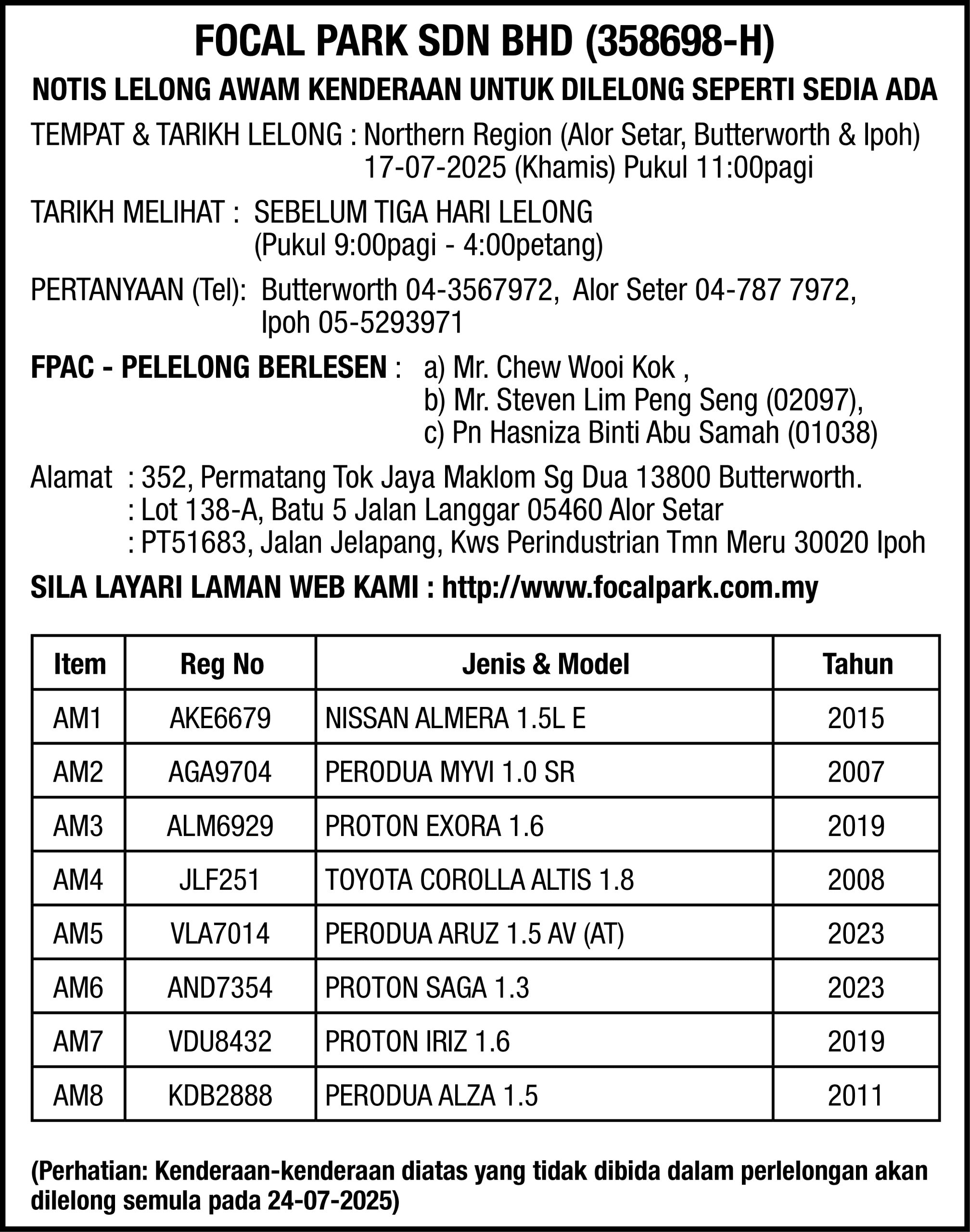 FOCAL PARK SDN BHD