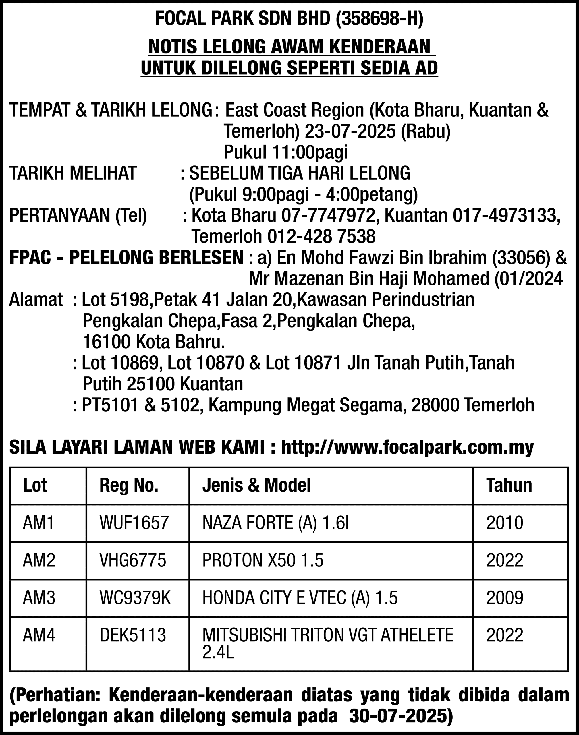FOCAL PARK SDN BHD