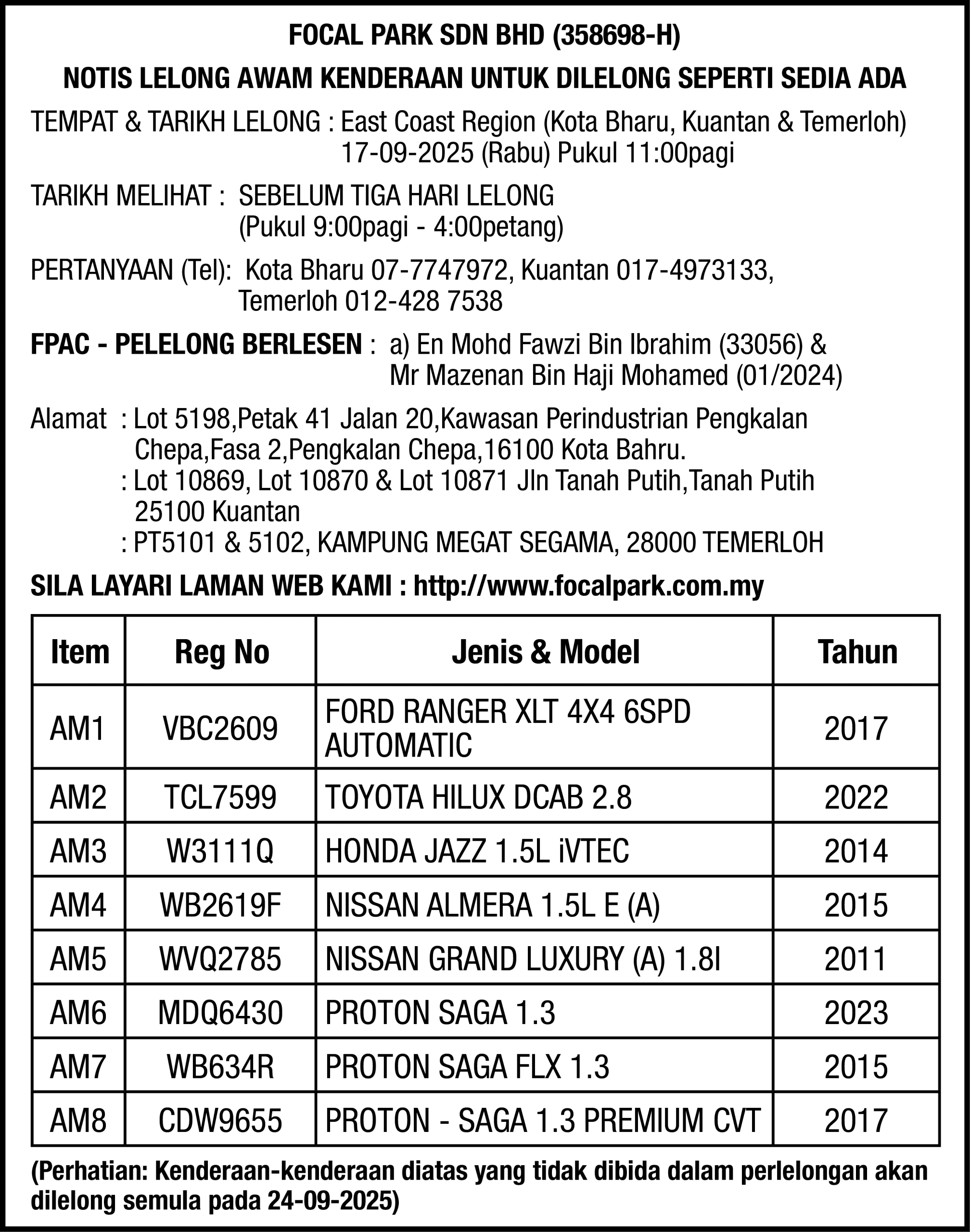 FOCAL PARK SDN BHD