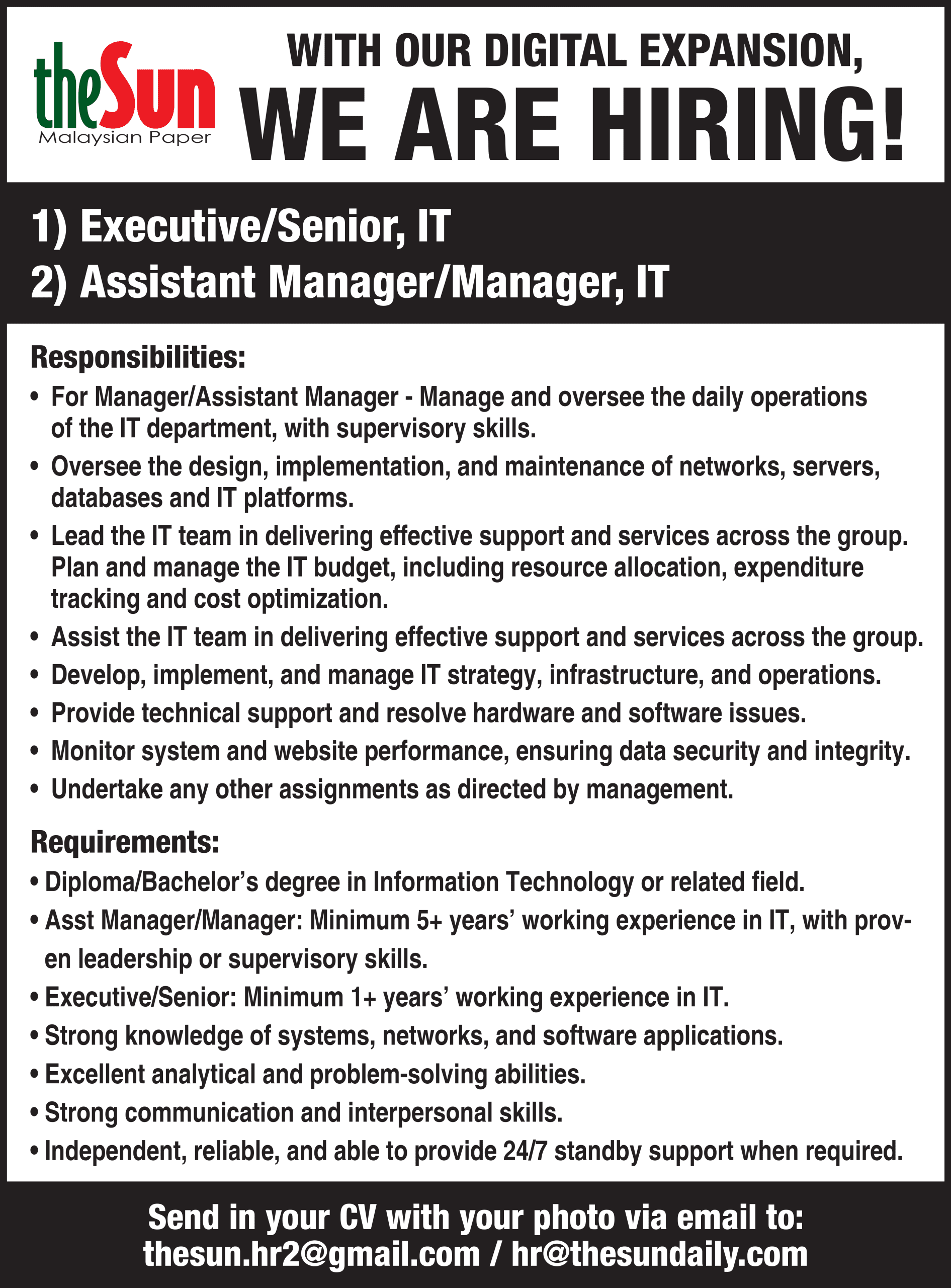 RECRUITMENT