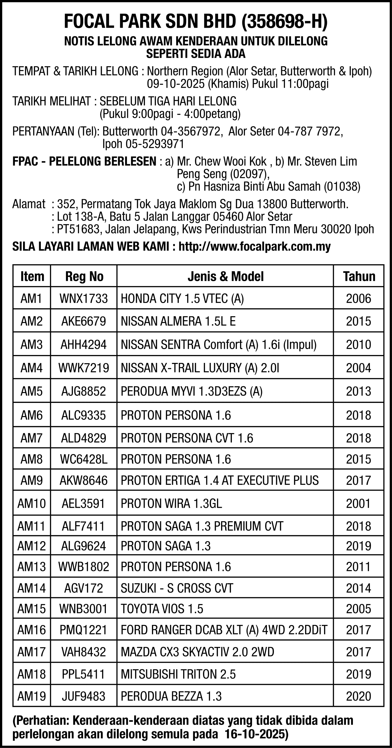 FOCAL PARK SDN BHD